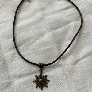 Sun pendant necklace